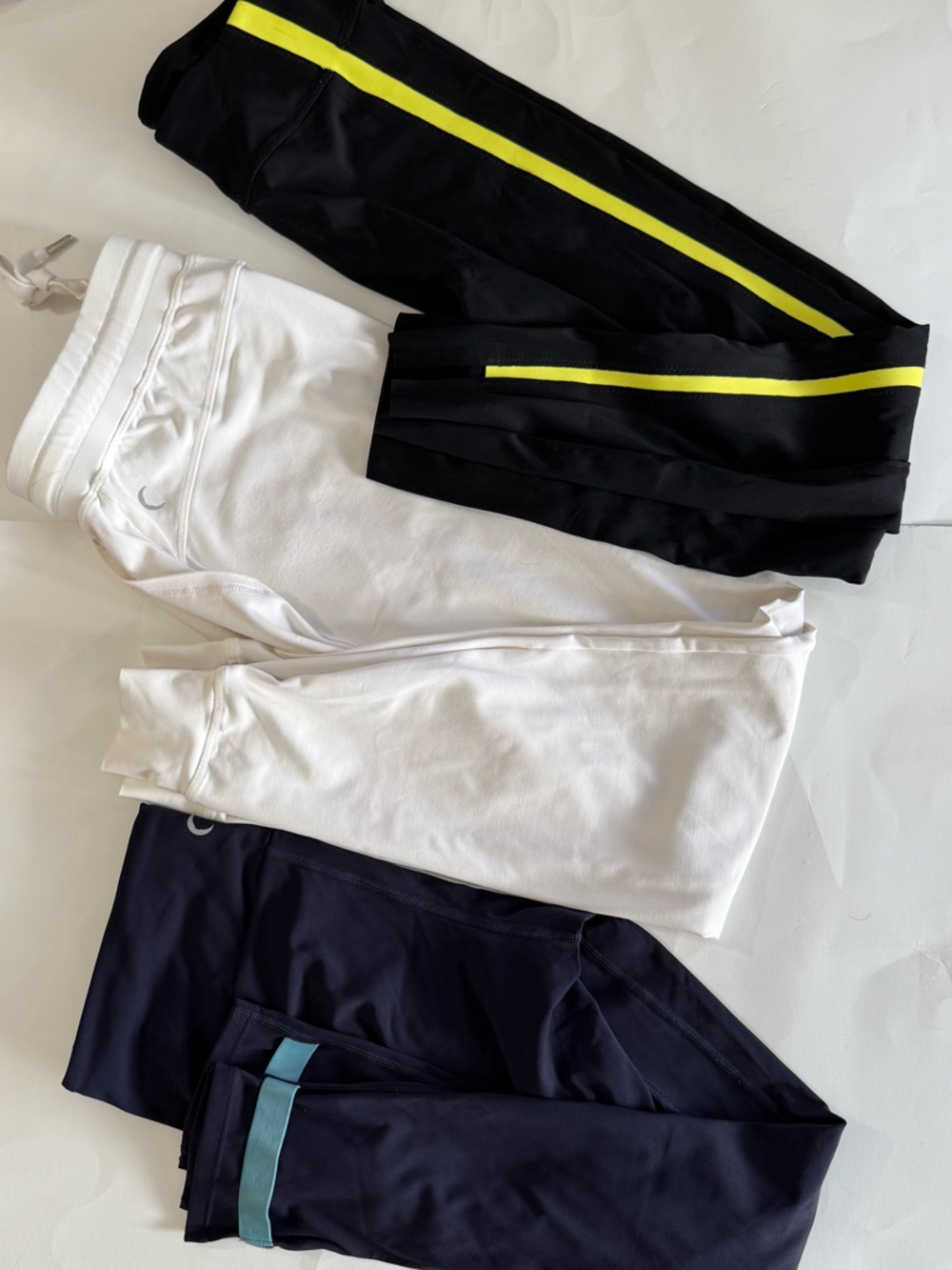 BUNDLE: 3 Pairs Zyia leggings/joggers, 2 size 4, white size small